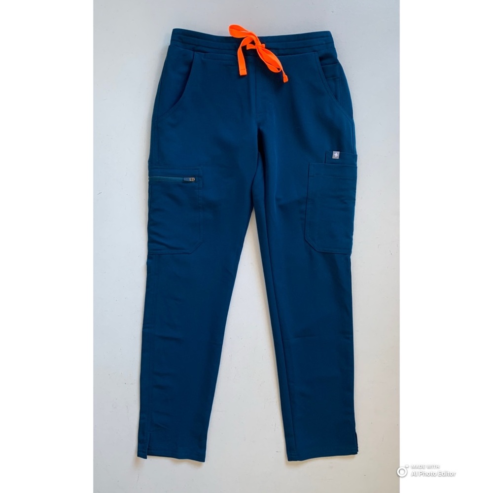 Figs Size XXS Petite Yola Skinny Petite Scrub Pants in Deep Reef NWT